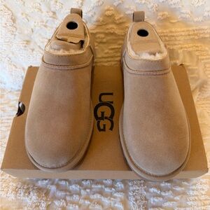 UGG Classic Tan Suede Slip-Ons